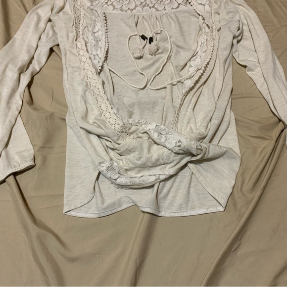 Maurices Cream Lace Detailed Blouse - Picture 5 of 8
